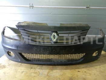 Бампер передний на Рено Логан 1 поколение LS0G LS12 рестайлинг 8200916703
