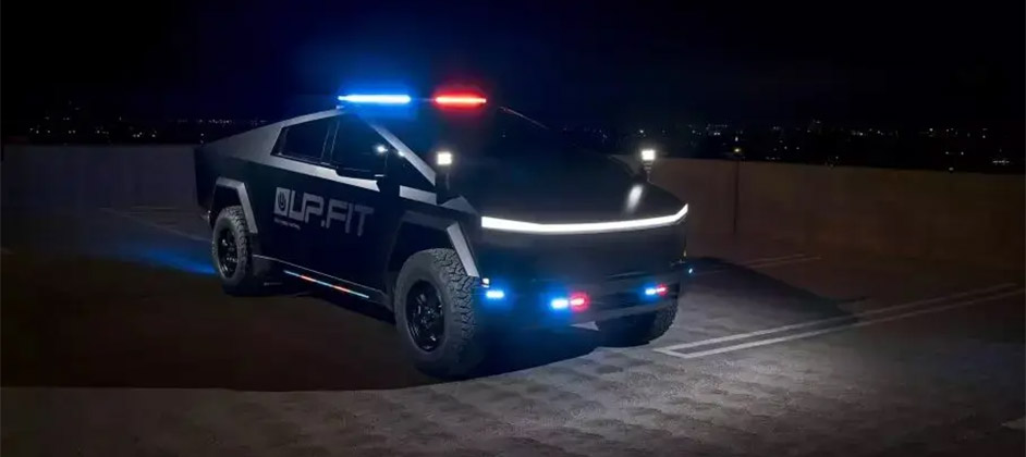Пикап Tesla Cybertruck доработали для службы в полиции