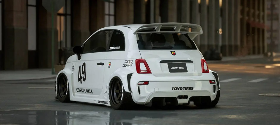 Японские дизайнеры нашли как улучшить внешний вид Abarth 595